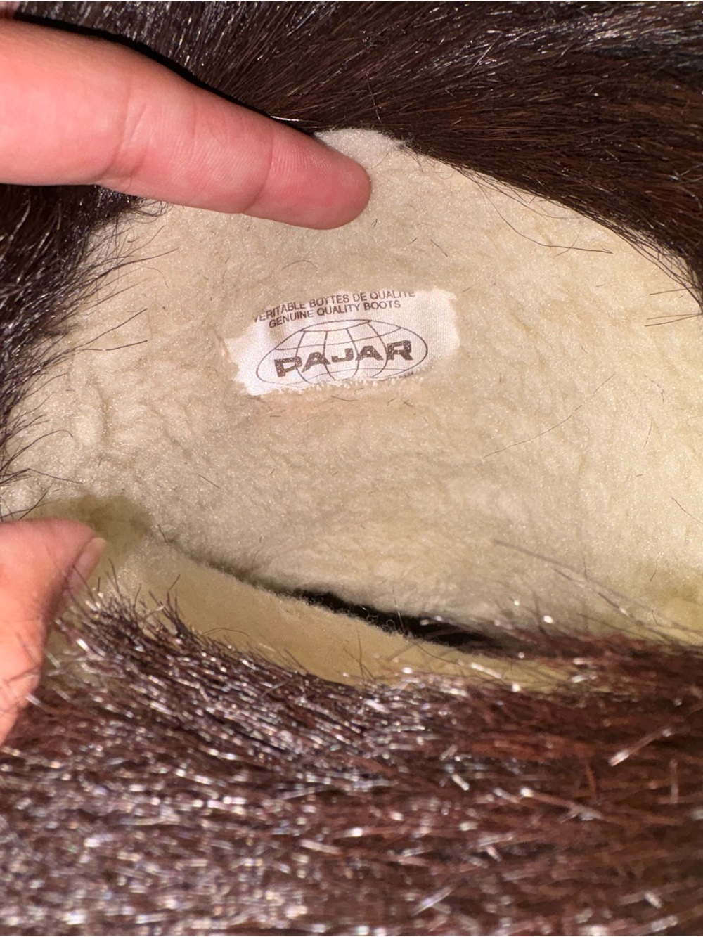 Pajar Dark Brown Fur Winter Boots - Picture 9 of 9